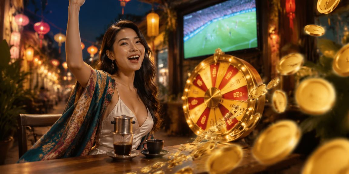 Người dùng tại Hội An thư giãn với roulette trực tuyến và cà phê buổi tối