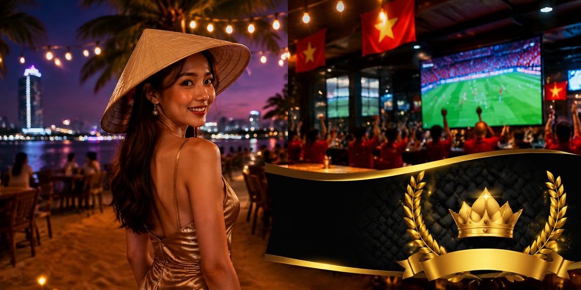 Cảnh Sài Gòn về đêm với hình ảnh người chơi VIP nhận thưởng trên nền tảng 33win00